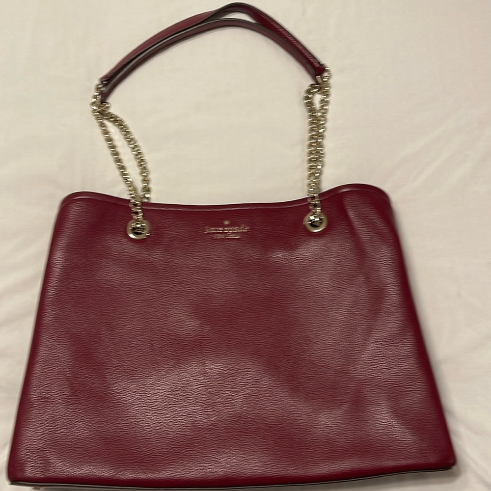 Kate Spade shoulder bag wine color